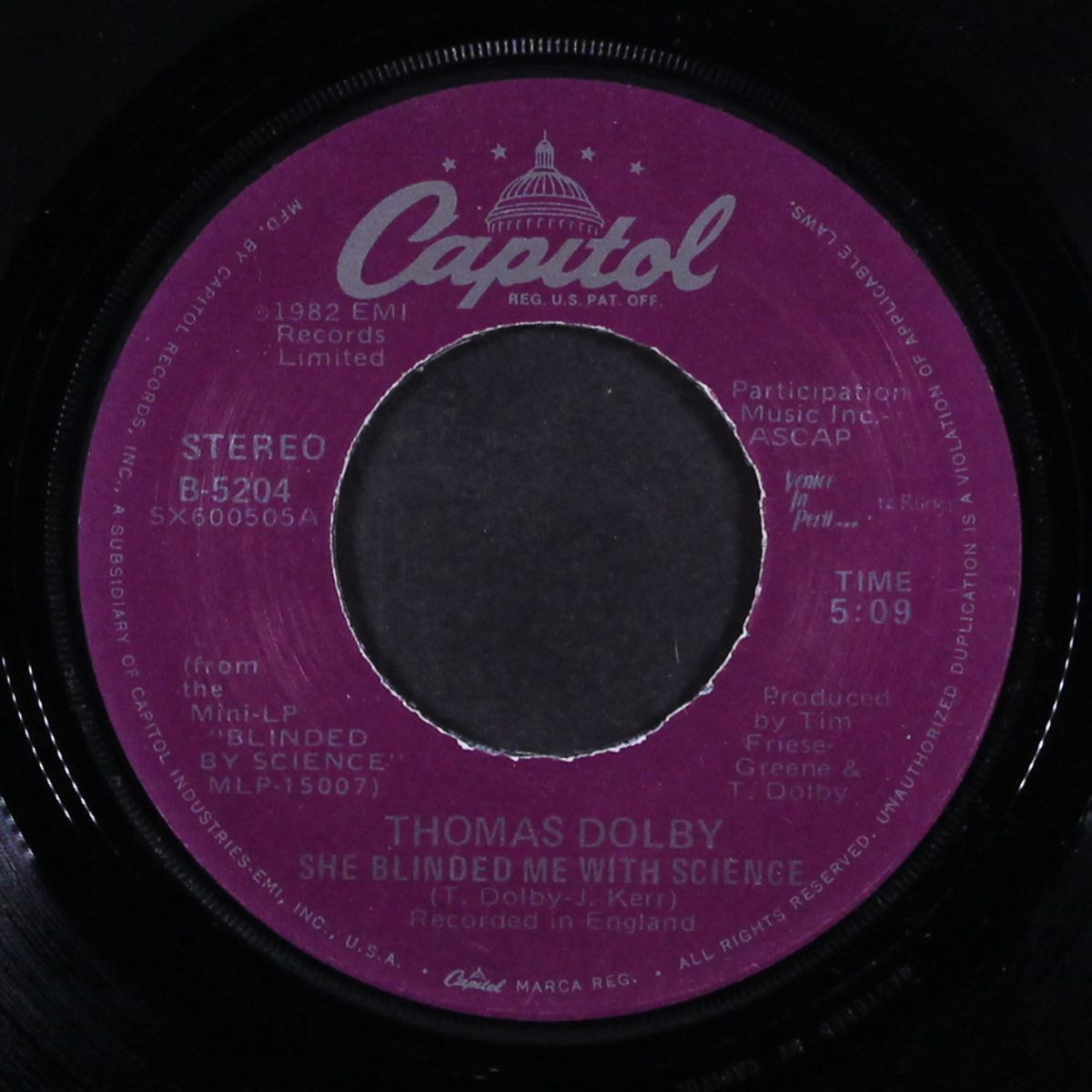 she blinded me with science / flying north by THOMAS DOLBY