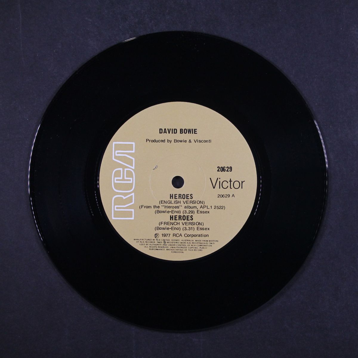heroes (german/french/english) / v-2 schneider by DAVID BOWIE