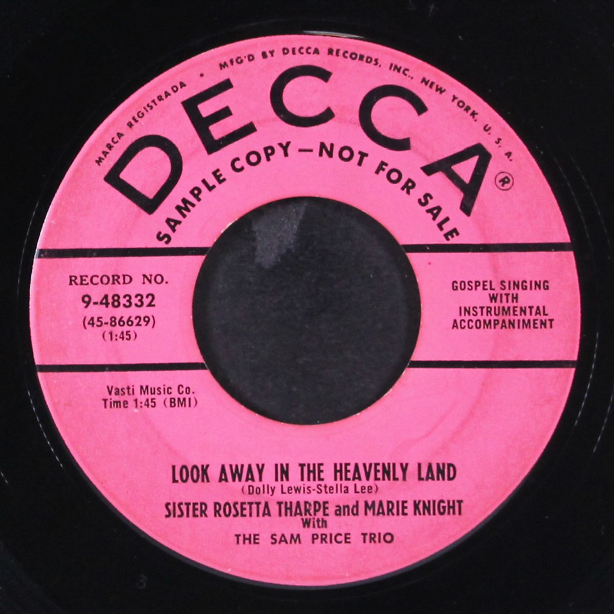 look away in the heavenly land / stand the storm by SISTER ROSETTA THARPE & MARIE KNIGHT