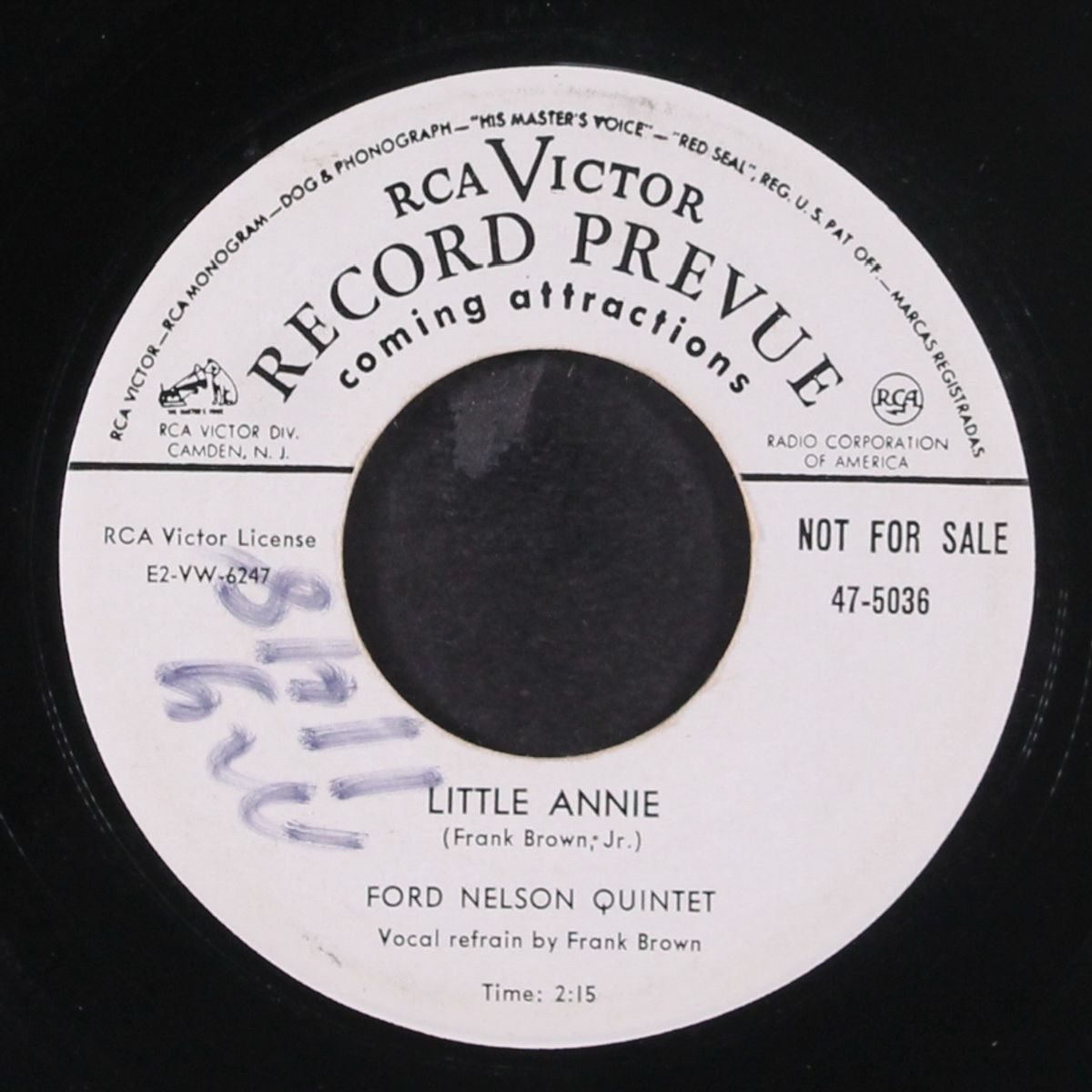 little annie / still feeling sad by FORD NELSON QUINTET