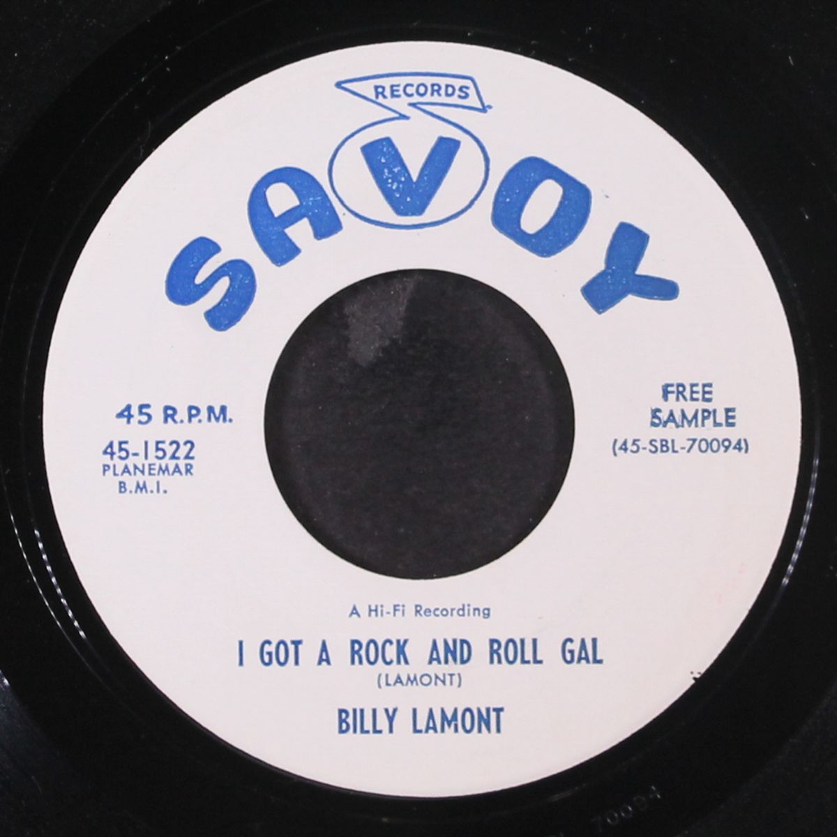 i got a rock and roll gal / i'm so sorry by BILLY LAMONT