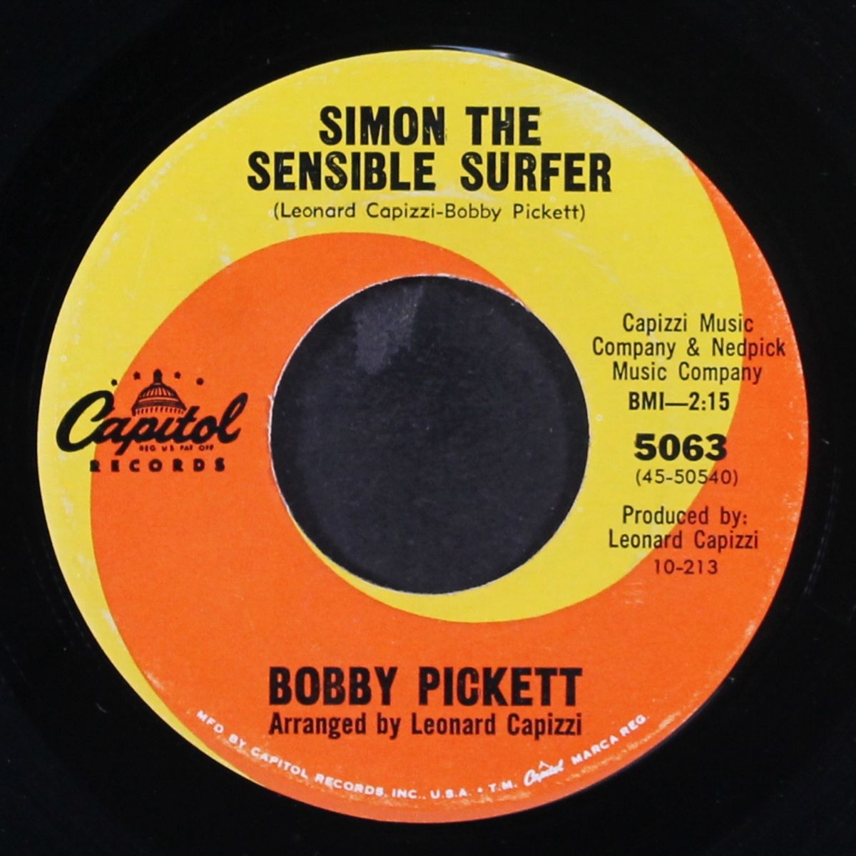 simon the sensible surfer / so what by BOBBY PICKETT