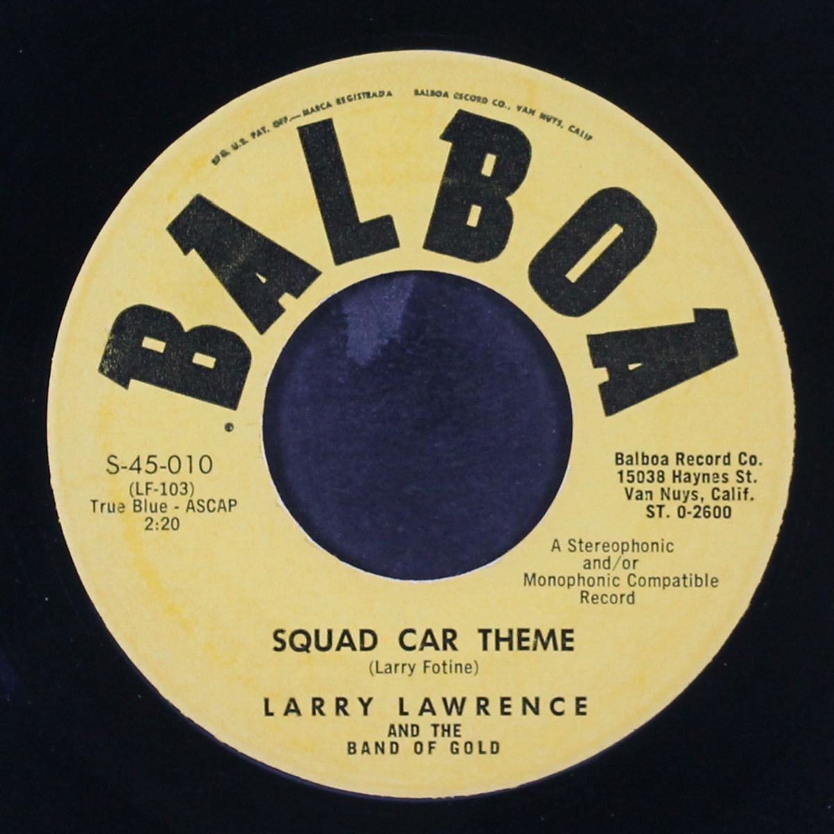squad car theme / jug-a-roo by LARRY LAWRENCE