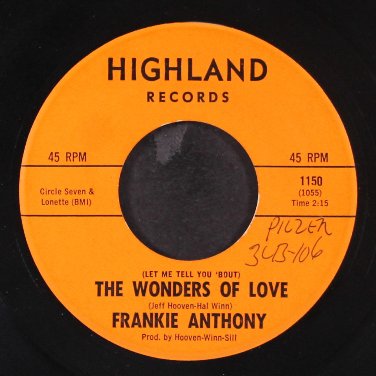 the wonders of love / you were mine by FRANKIE ANTHONY