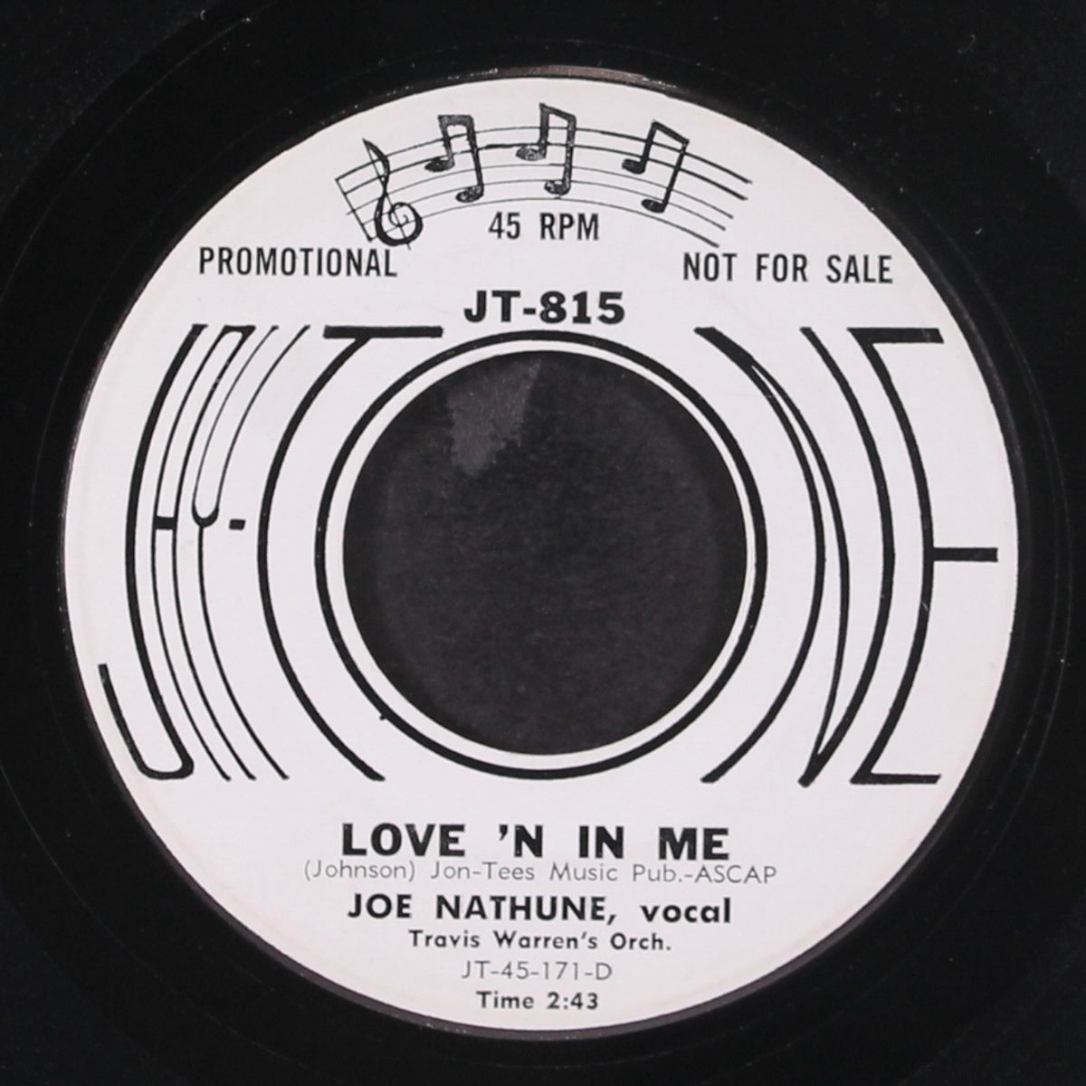 love 'n in me / don't-cha look like that at me by JOE NATHUNE
