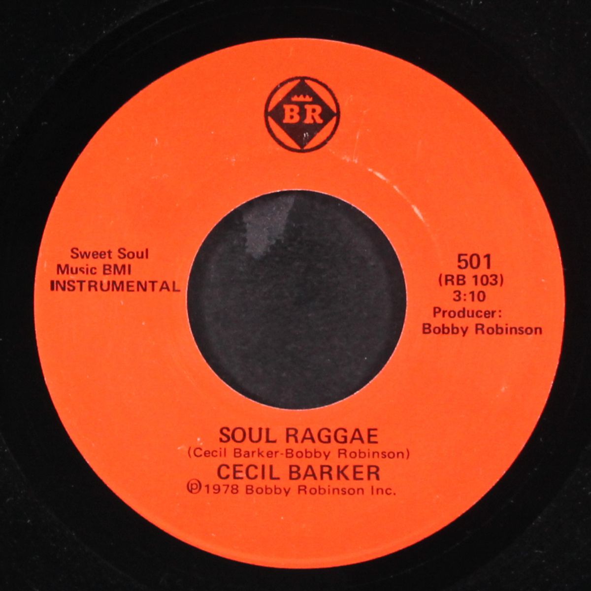 nobody's fault but mine / soul raggae by CECIL BARKER