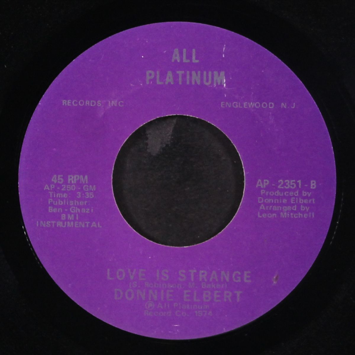 love is strange / instrumental by DONNIE ELBERT
