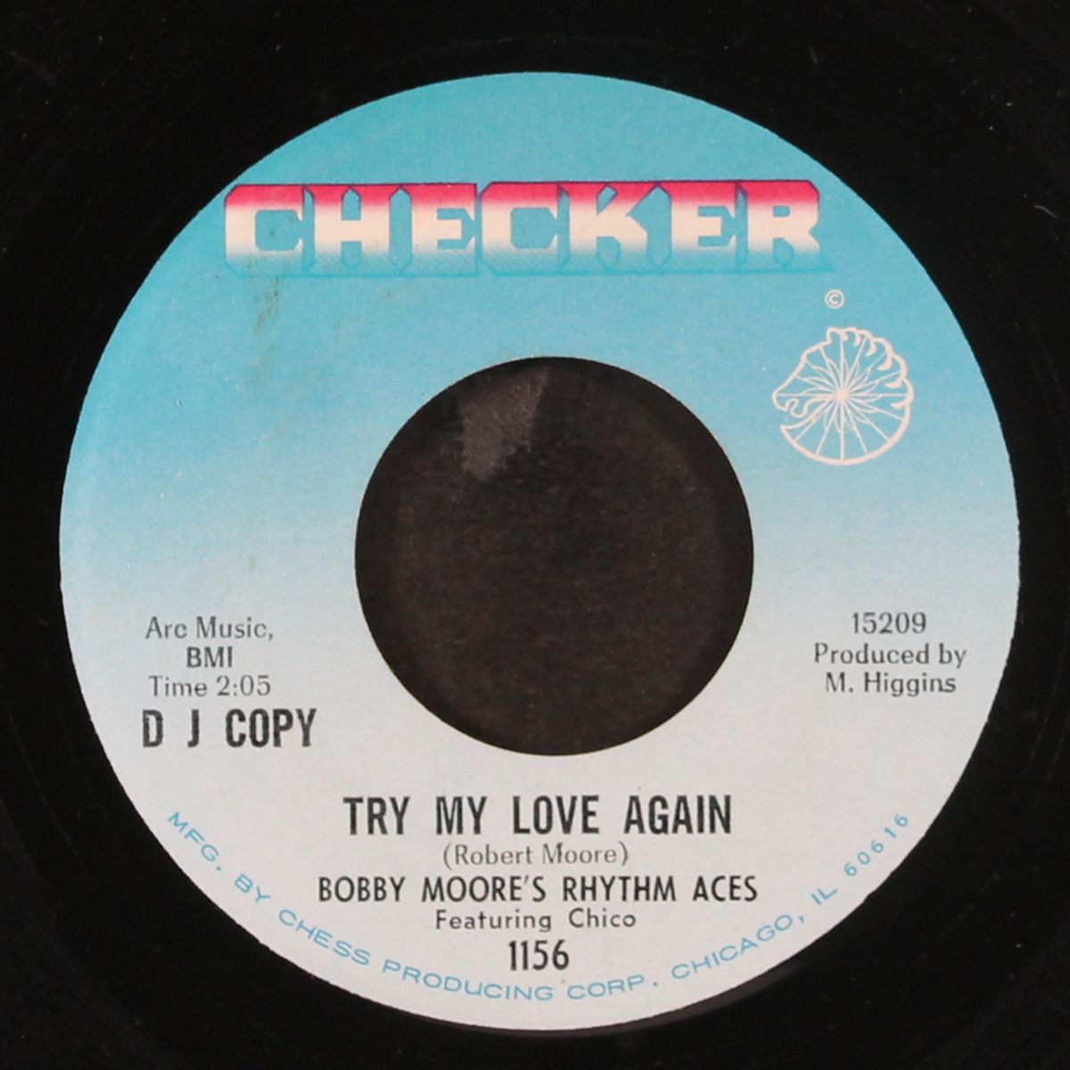 try my love again / blank by BOBBY MOORE & RHYTHM ACES