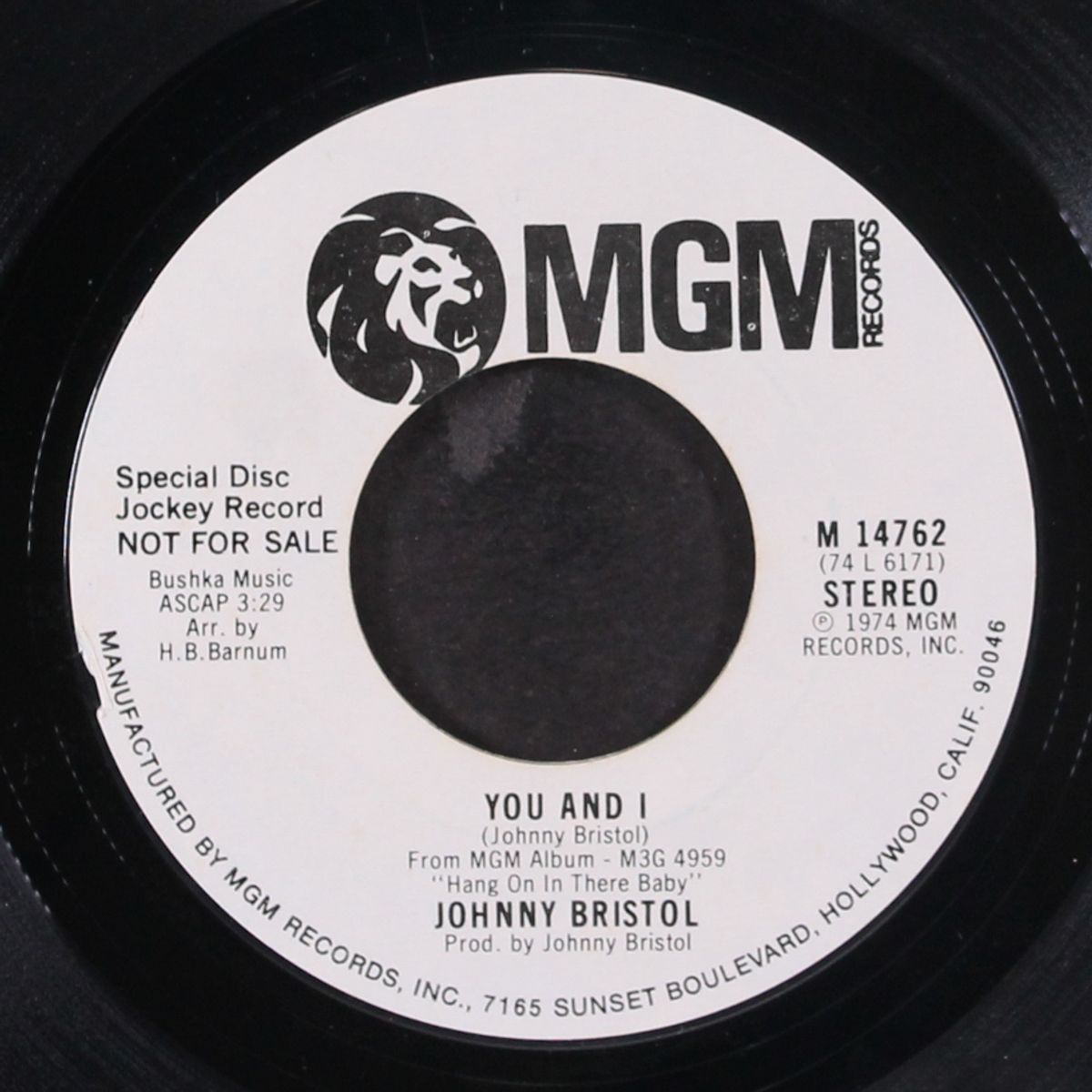 you and i / mono by JOHNNY BRISTOL