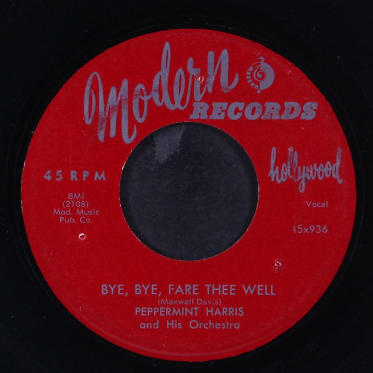 black cat bone / bye, bye, fare thee well by PEPPERMINT HARRIS