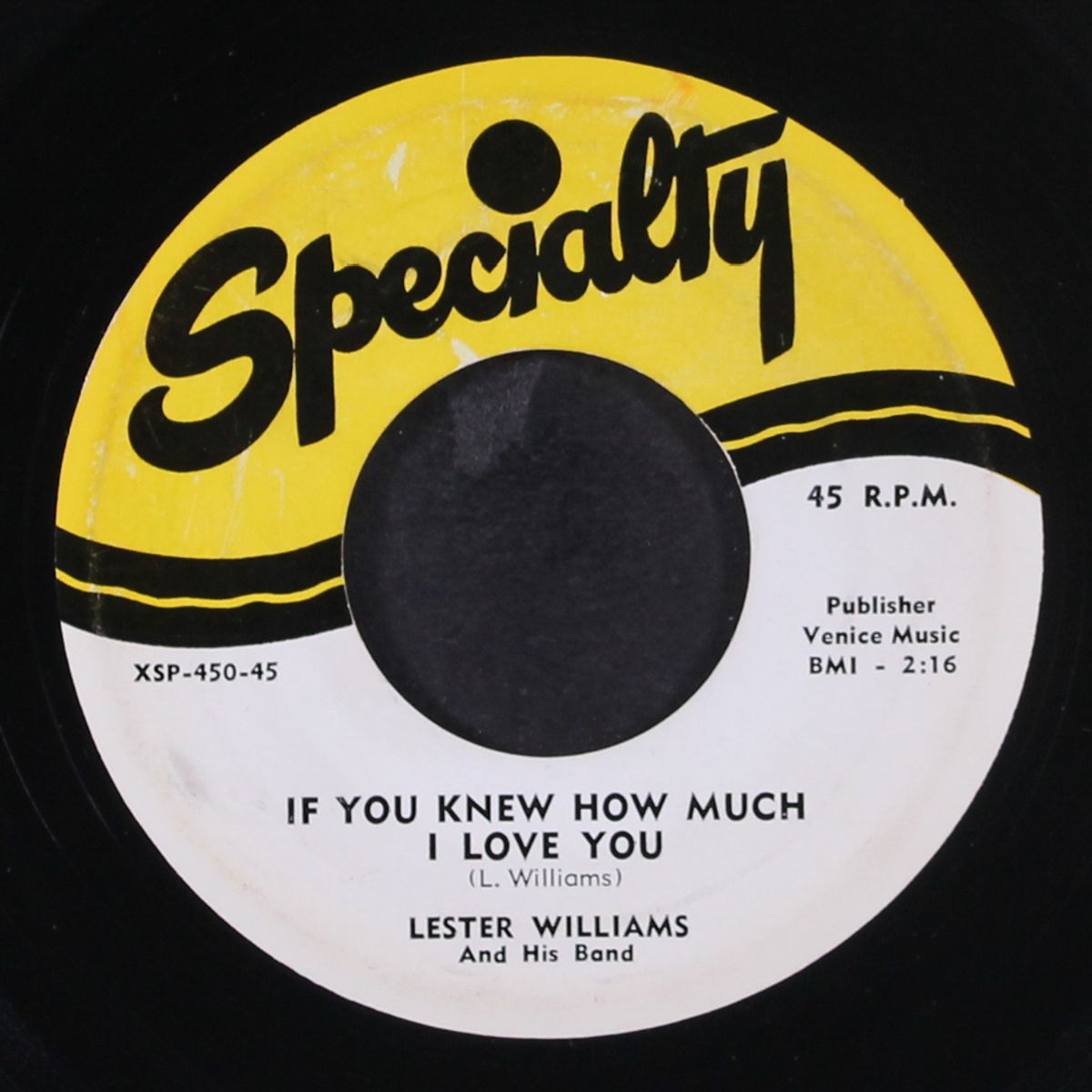 brand new baby / if you knew how much i love you by LESTER WILLIAMS