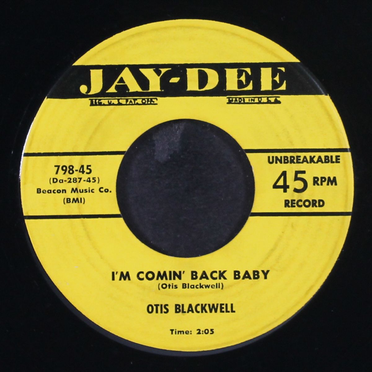 go away mr. blues / i'm comin' back baby by OTIS BLACKWELL