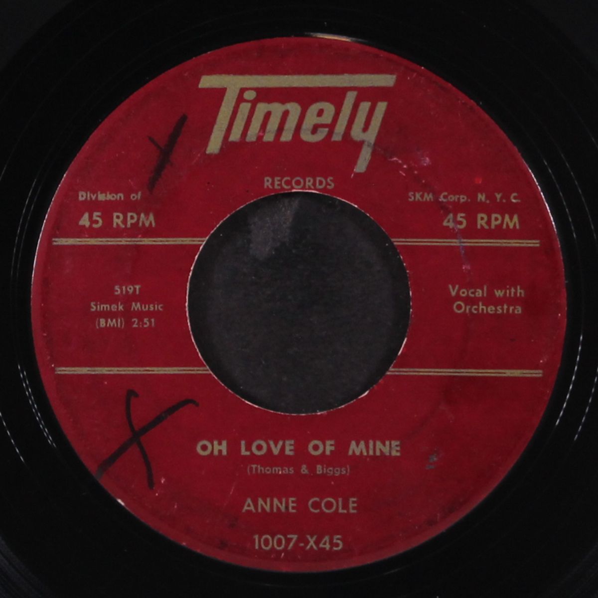 oh love of mine / i'll find a way by ANN COLE