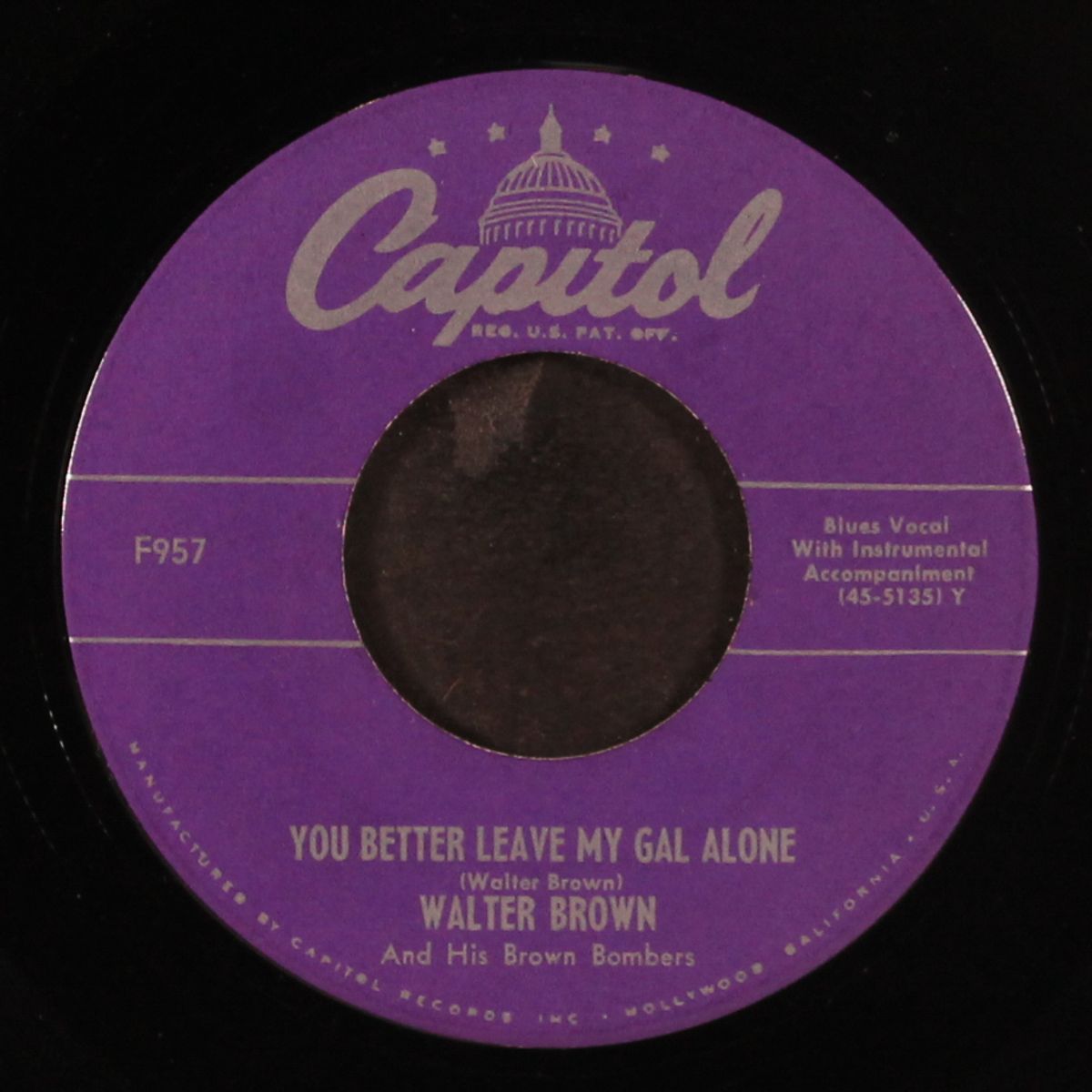 you better leave my gal alone / i'm gonna get married by WALTER BROWN