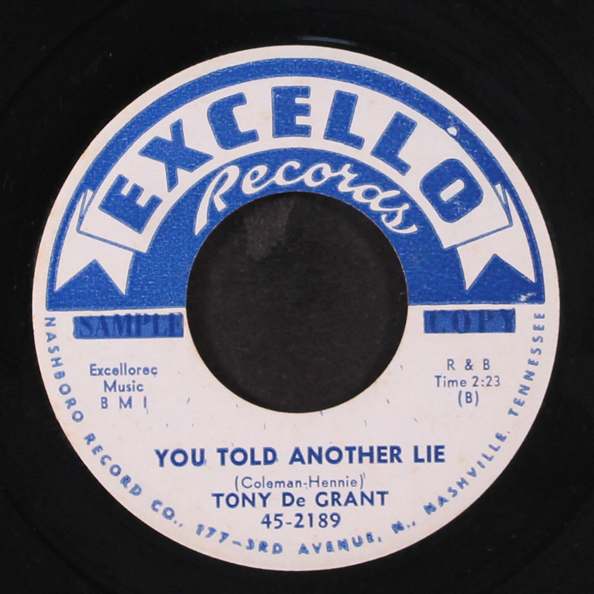 wherever i may go / you told another lie by TONY DE GRANT