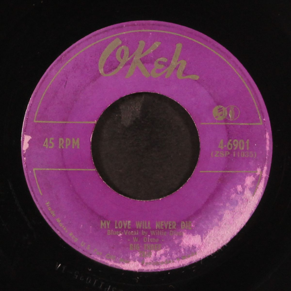 my love will never die / you don't love me no more by BIG THREE TRIO