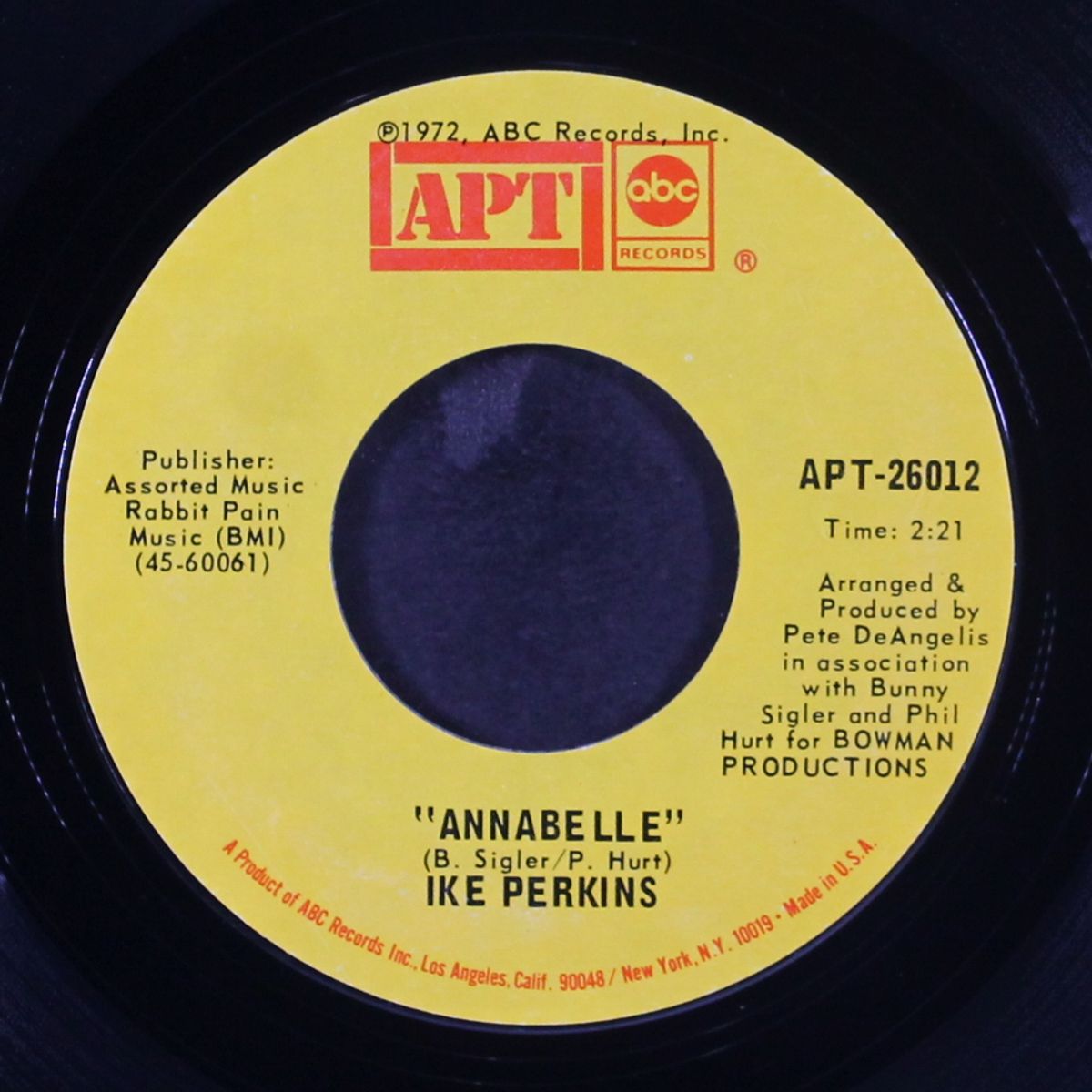 when the bottom falls out / annabelle by IKE PERKINS