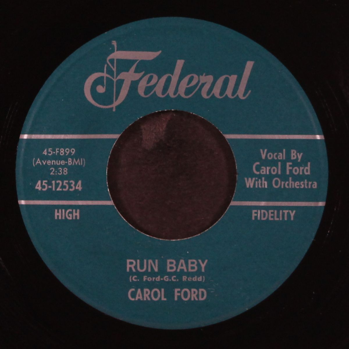 run baby / your well ran dry by CAROL FORD