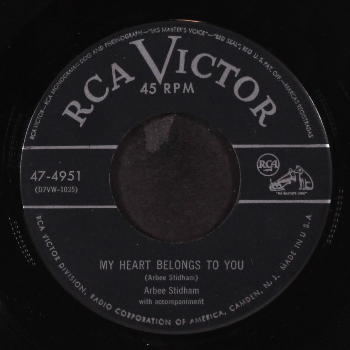 my heart belongs to you / i found out for myself by ARBEE STIDHAM