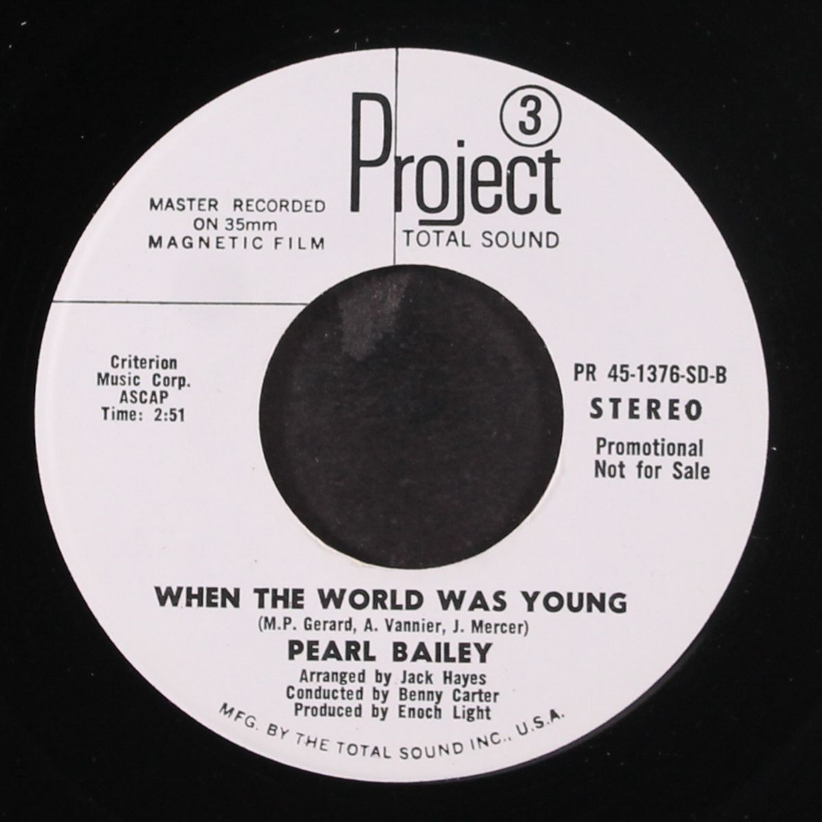applause / when the world was young by PEARL BAILEY