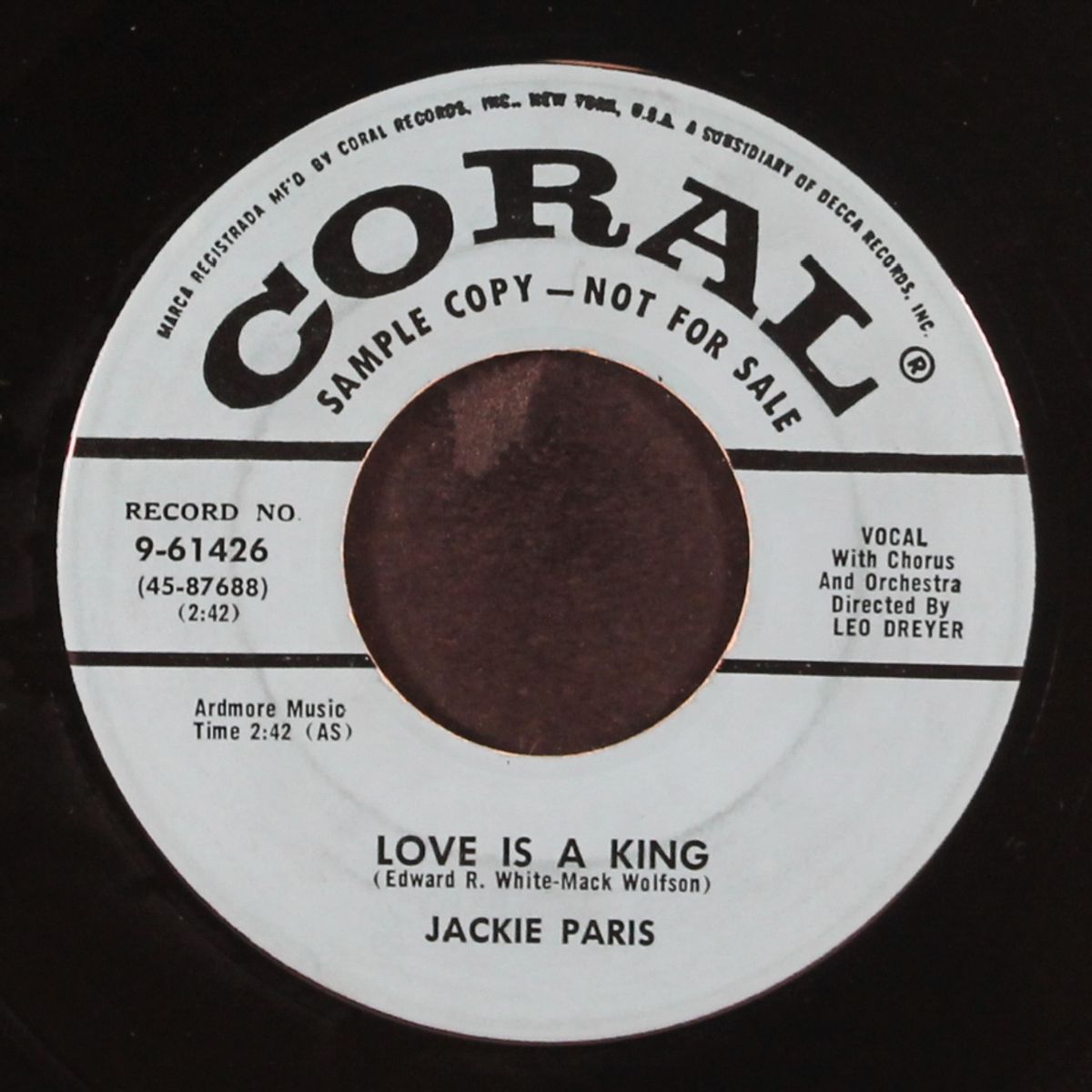 love is a king / i need your love by JACKIE PARIS