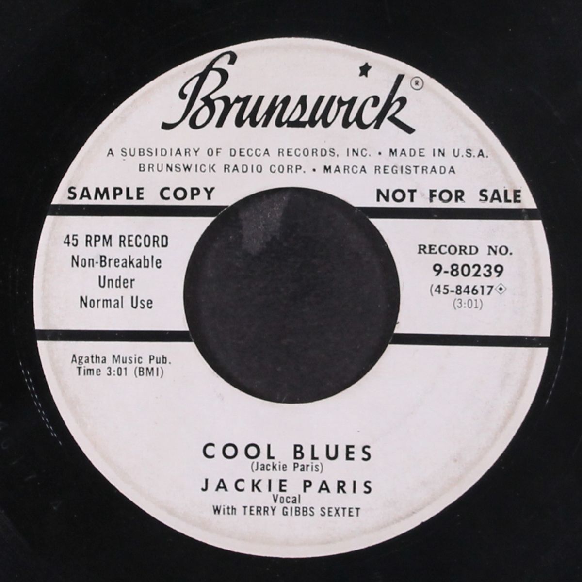 you go to my head / cool blues by JACKIE PARIS