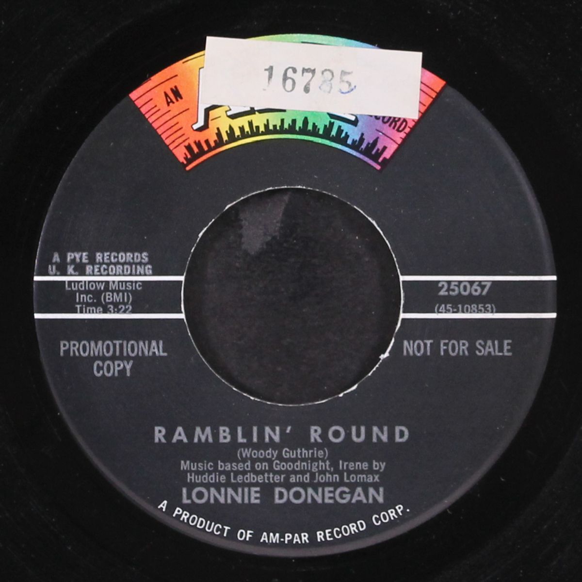 pick a bale of cotton / ramblin' round by LONNIE DONEGAN