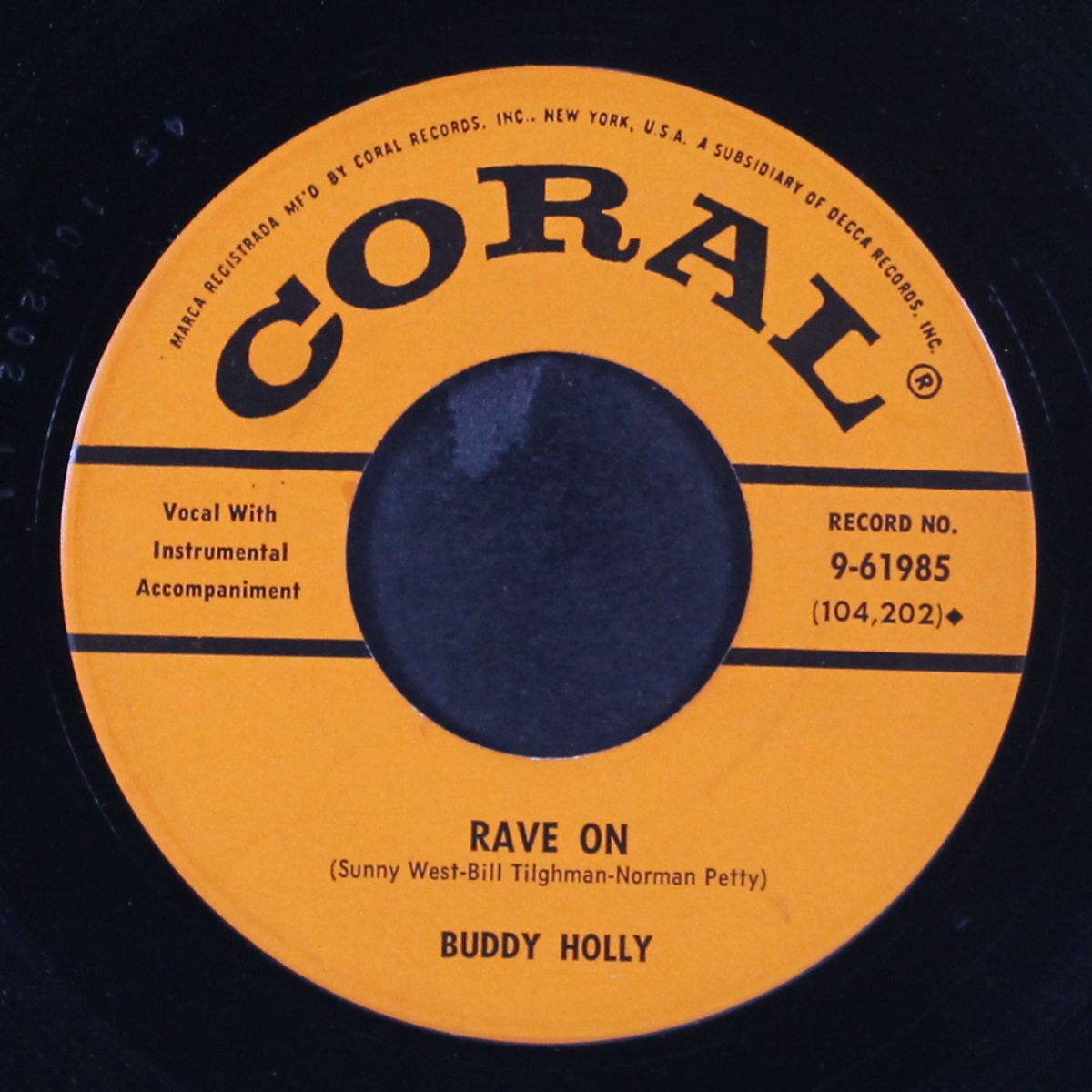 rave on / take your time by BUDDY HOLLY
