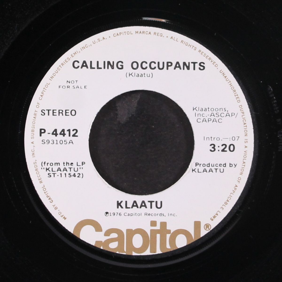 calling occupants / mono by KLAATU