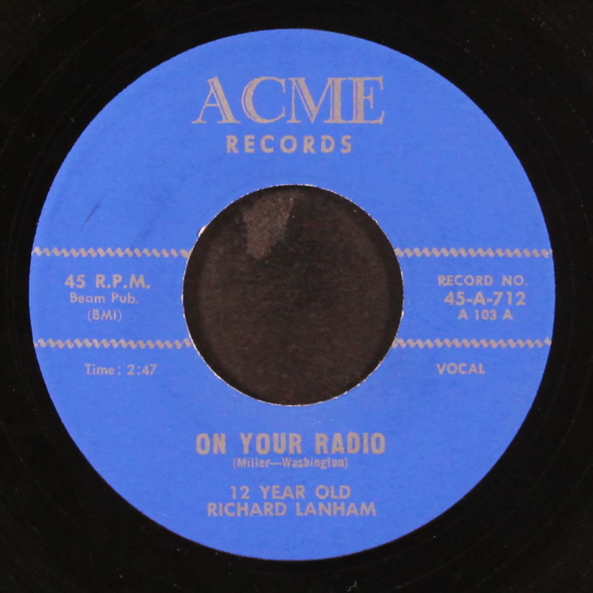 on your radio / dance of love by RICHARD LANHAM & GROUP