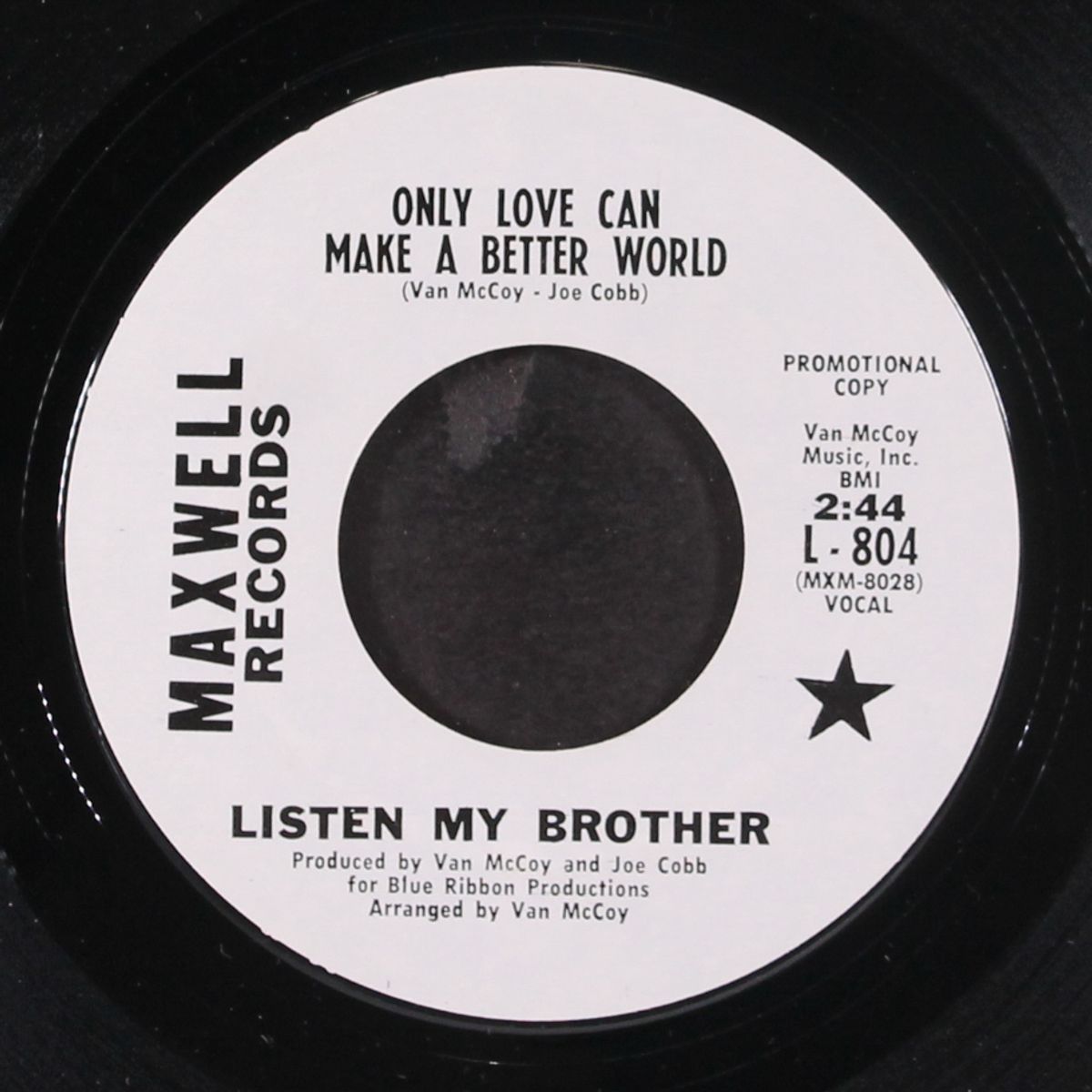 listen my brother / only love can make a better world by LISTEN MY BROTHER