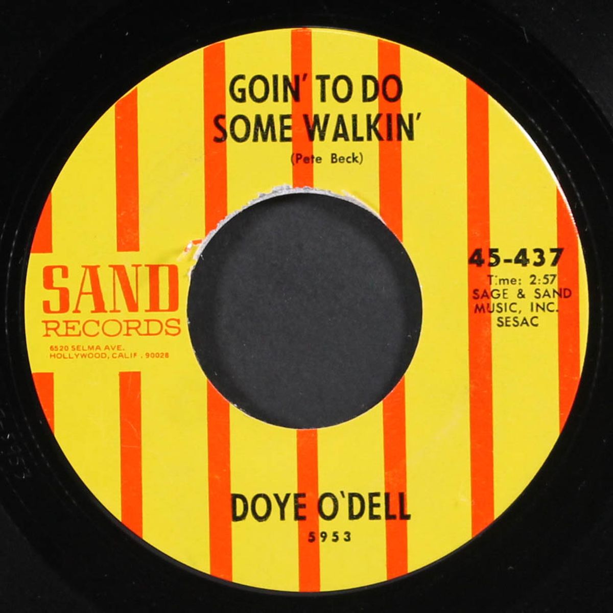 goin' to do some walkin' / it's so hard to face tomorrow by DOYE O'DELL