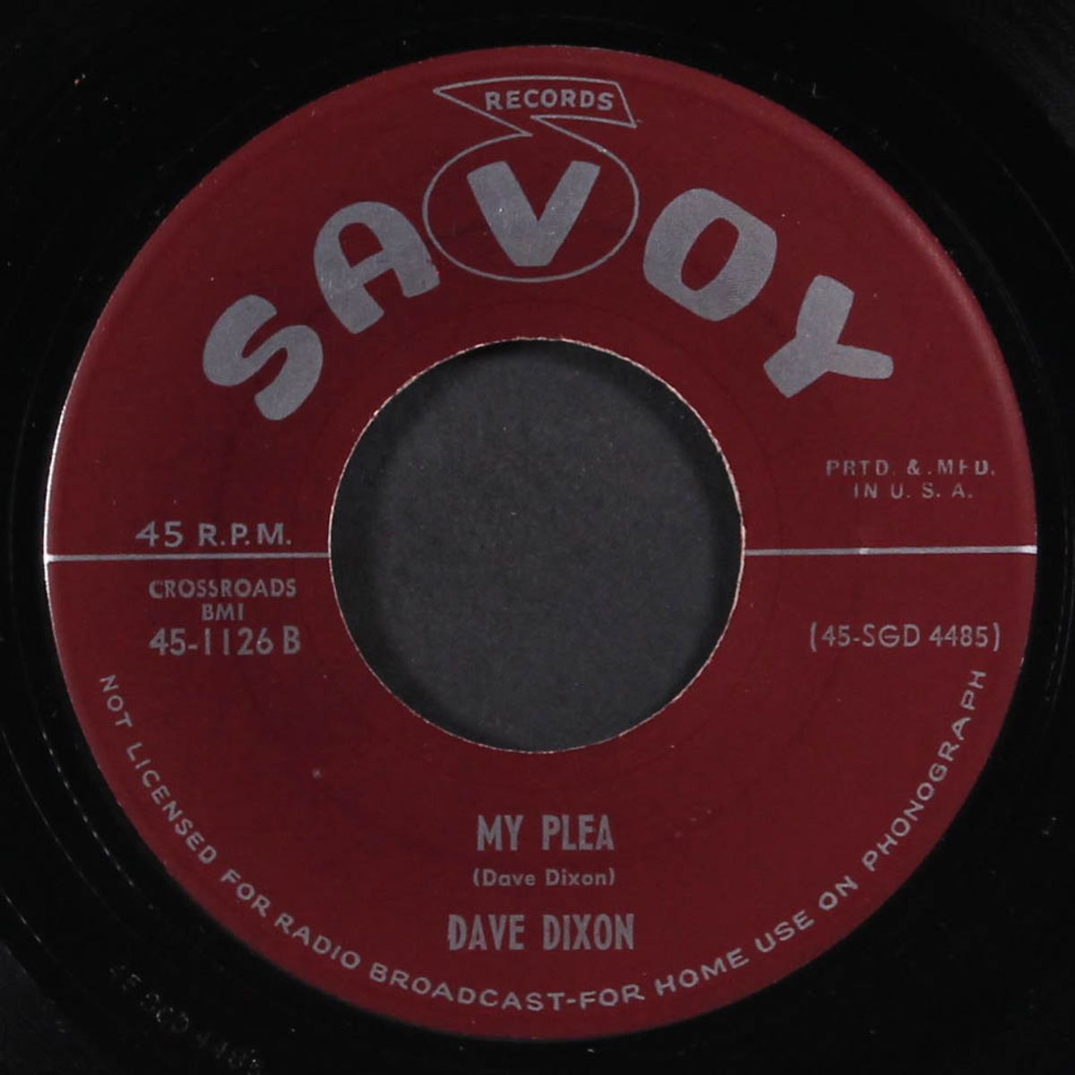 over the river / my plea by DAVE DIXON