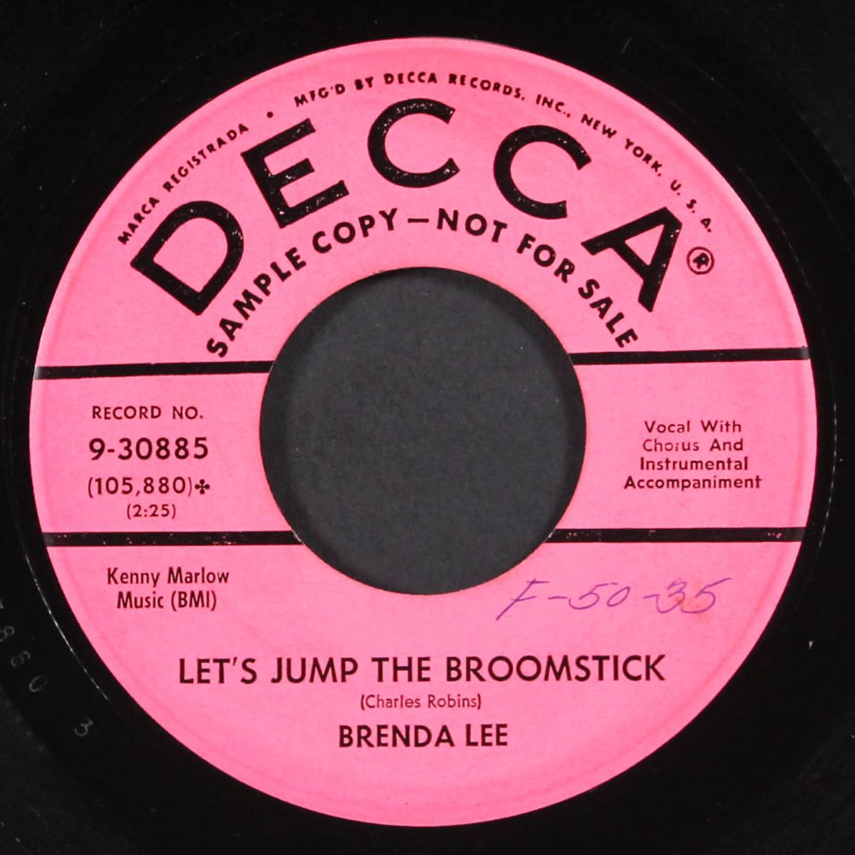 let's jump the broomstick / some of these days by BRENDA LEE