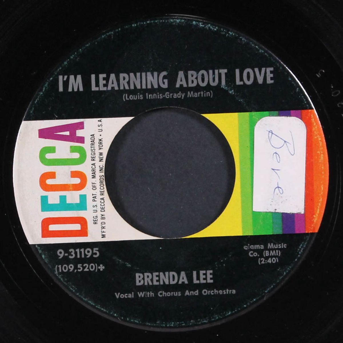 emotions / i'm learning about love by BRENDA LEE