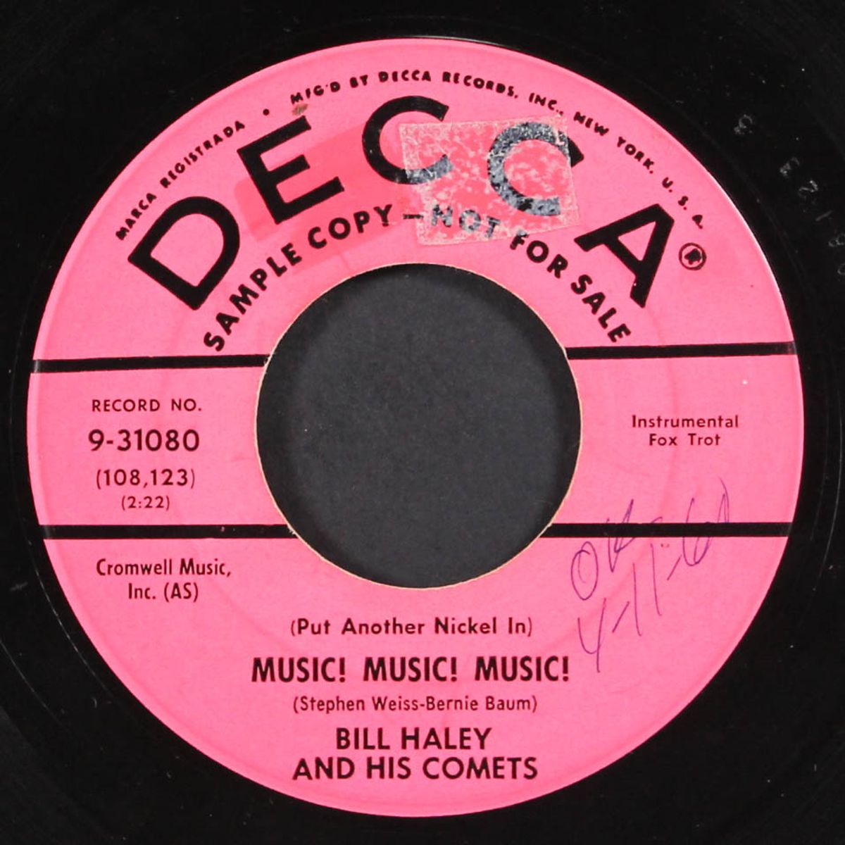 music! music! music! by BILL HALEY
