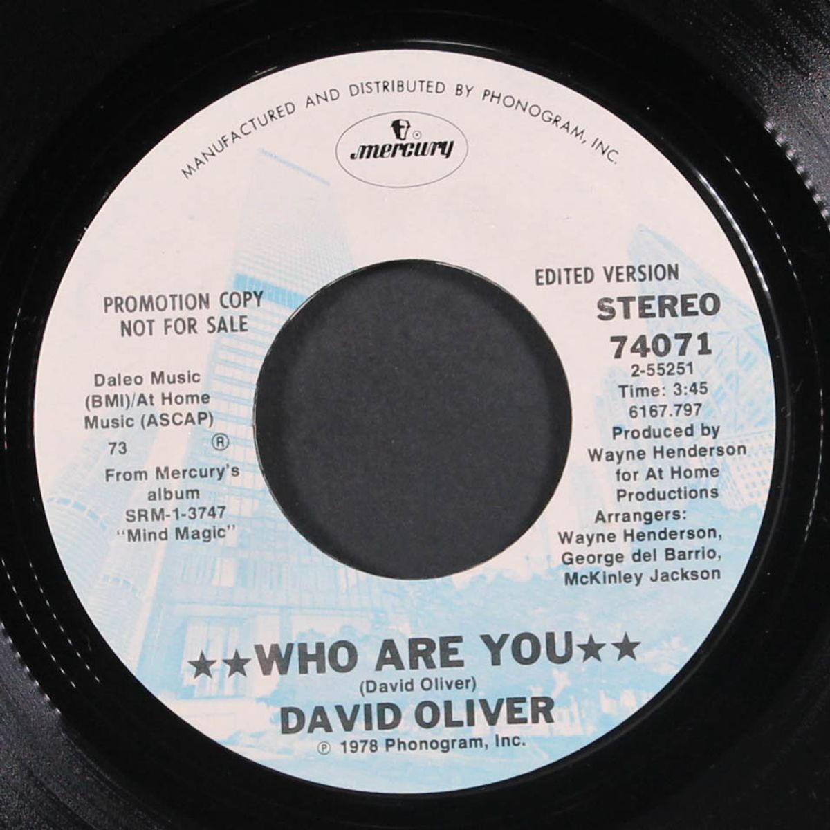 who are you / southern comfort by DAVID OLIVER