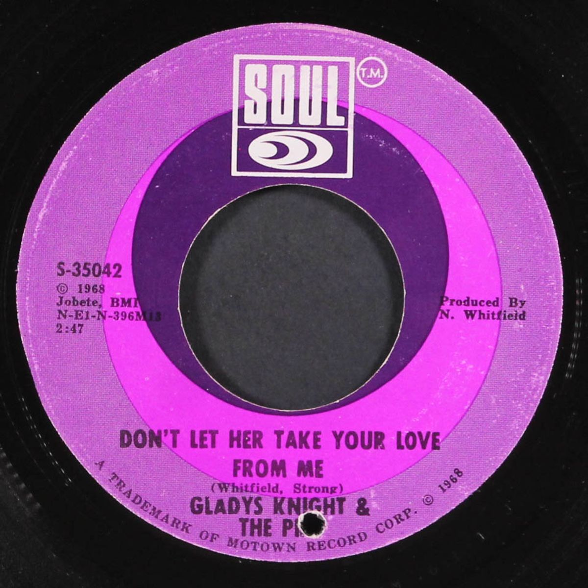 the end of our road / don't let her take your love from me by GLADYS KNIGHT & PIPS