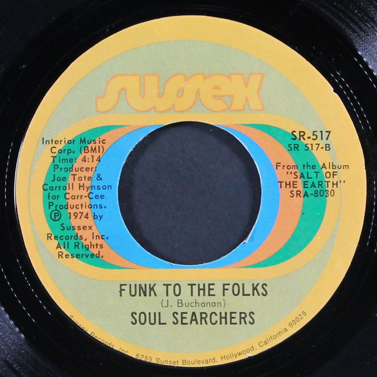 blow your whistle / funk to the folks by SOUL SEARCHERS