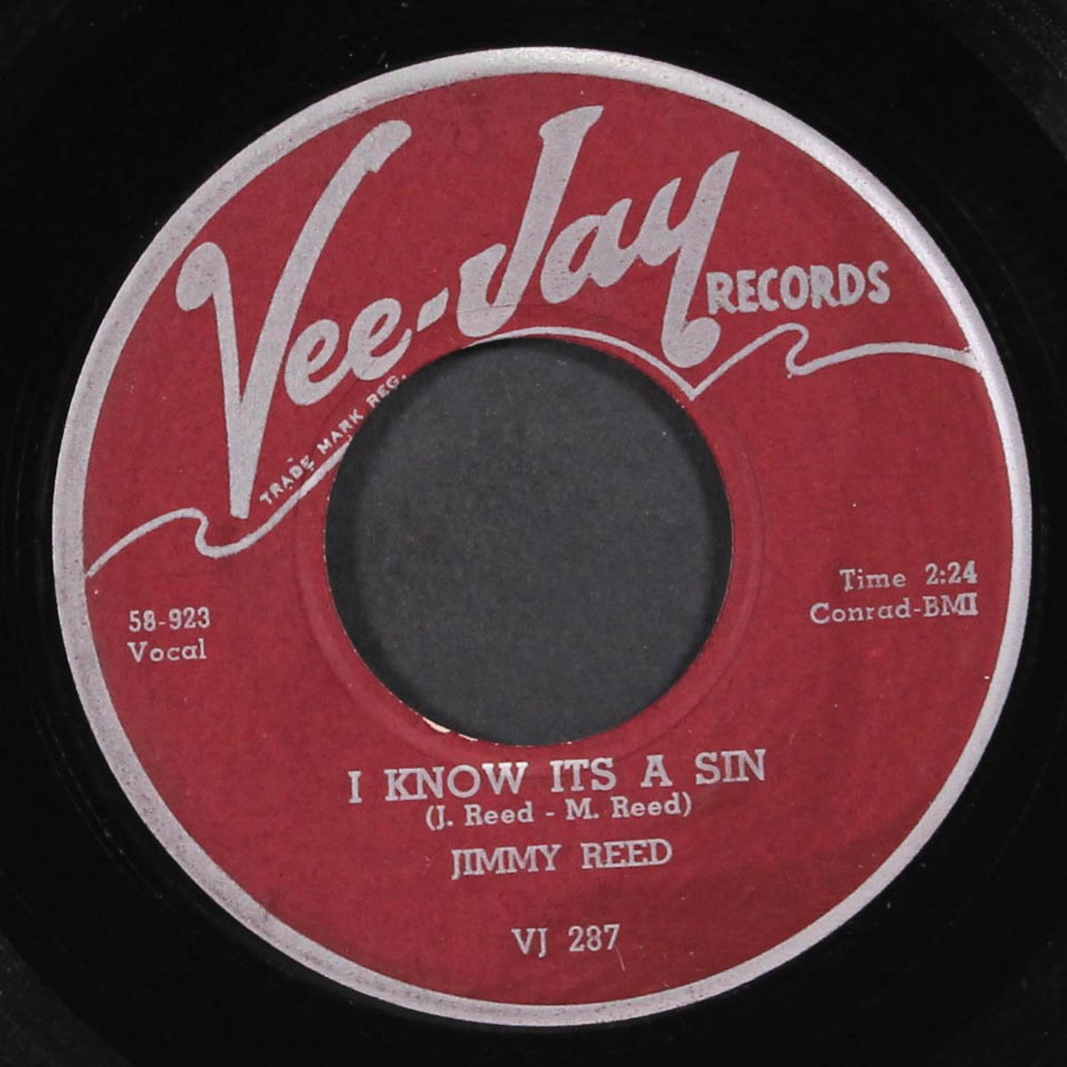 down in virginia / i know it's a sin by JIMMY REED