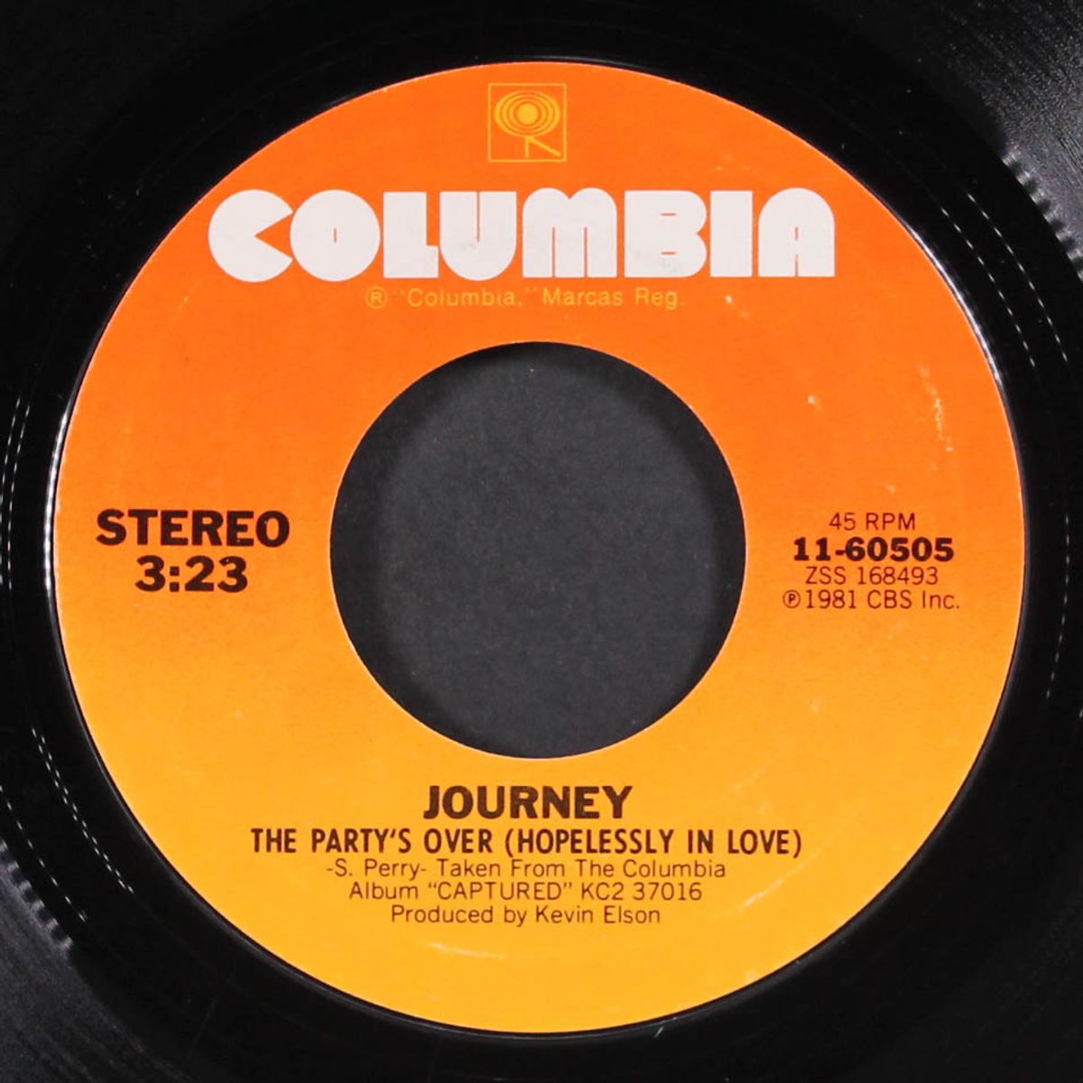 the party's over / just the same way by JOURNEY