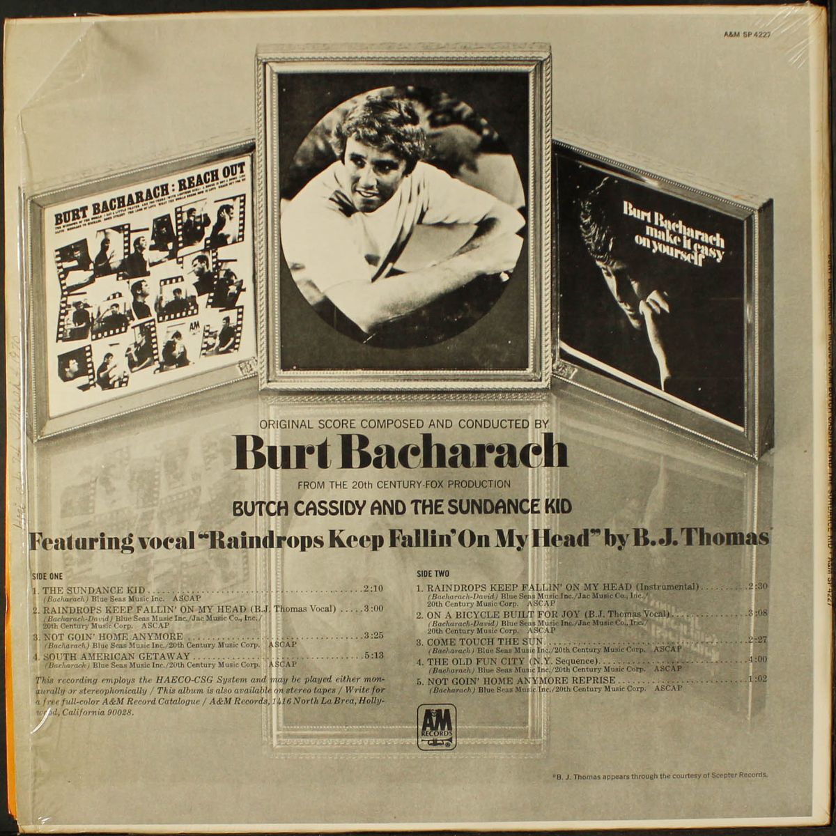 soundtrack butch cassidy and the sundance kid by BURT BACHARACH