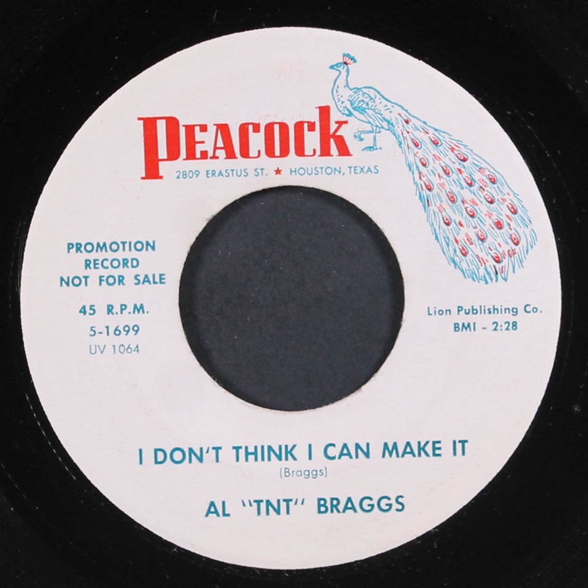an angel / i don't think i can make it by AL 'TNT' BRAGGS