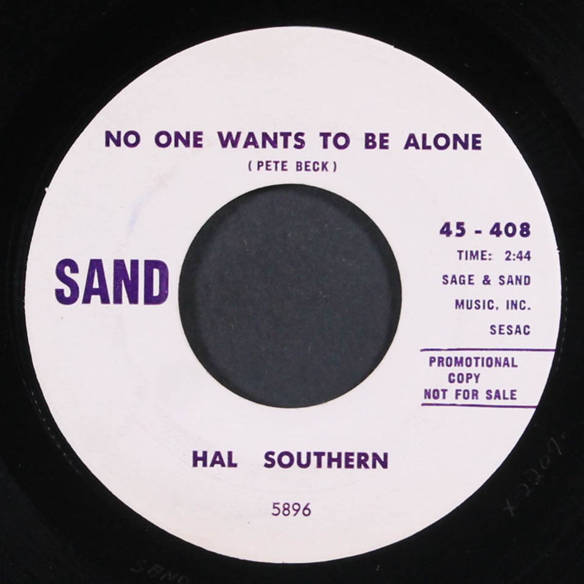 you got a man on your hands / no one wants to be alone by HAL SOUTHERN