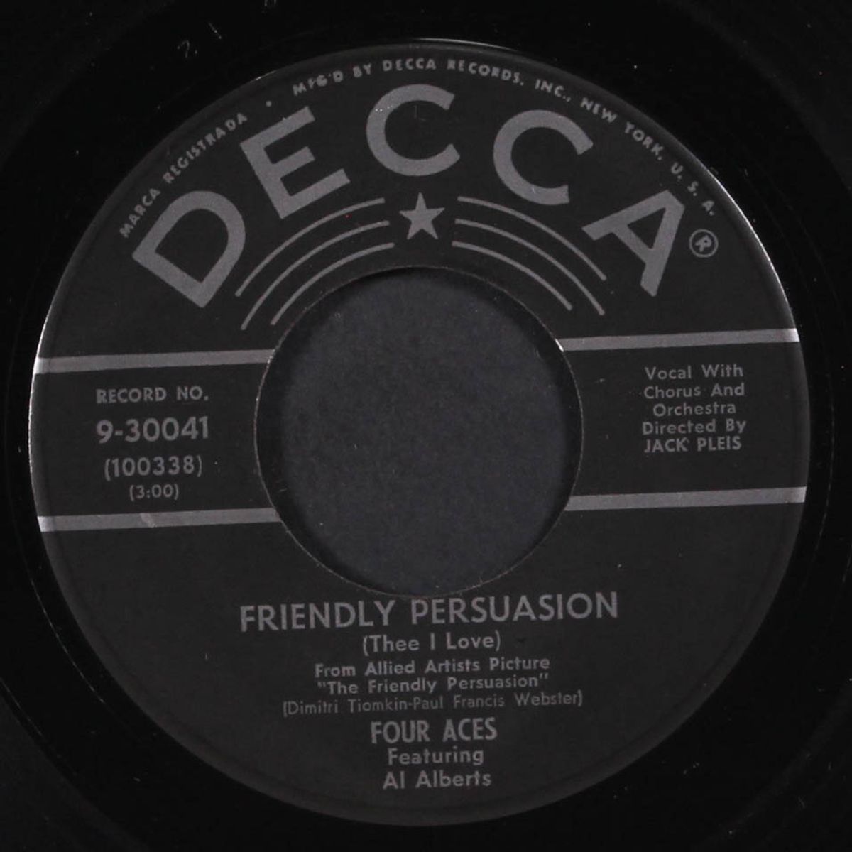 you can't run away from it / friendly persuasion by FOUR ACES