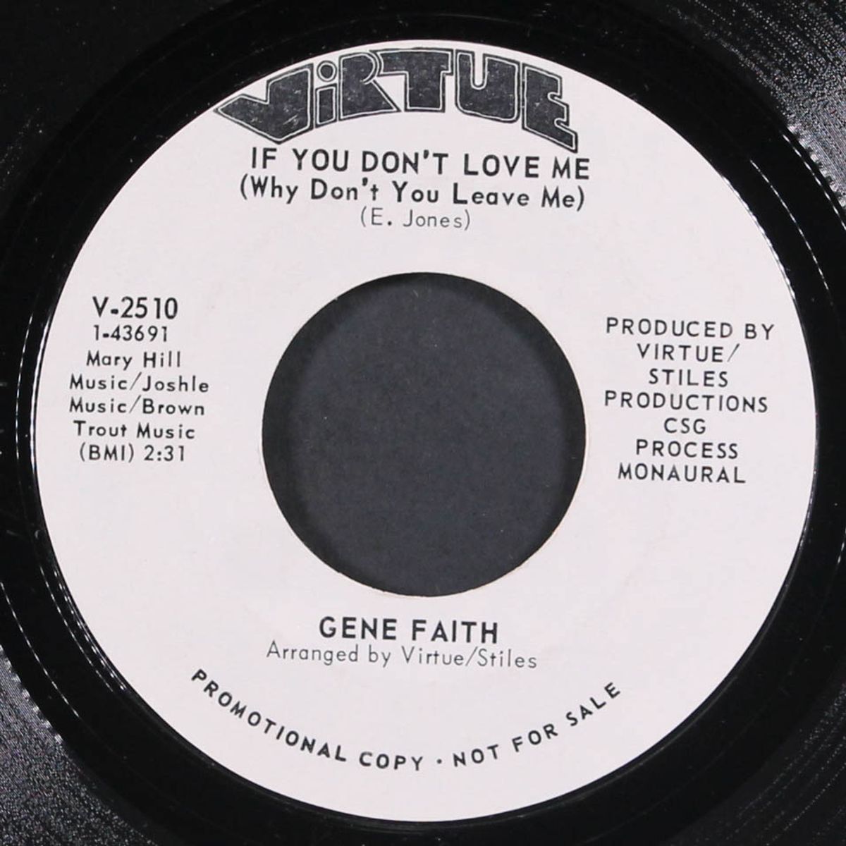 when my ship comes in / if you don't love me by GENE FAITH