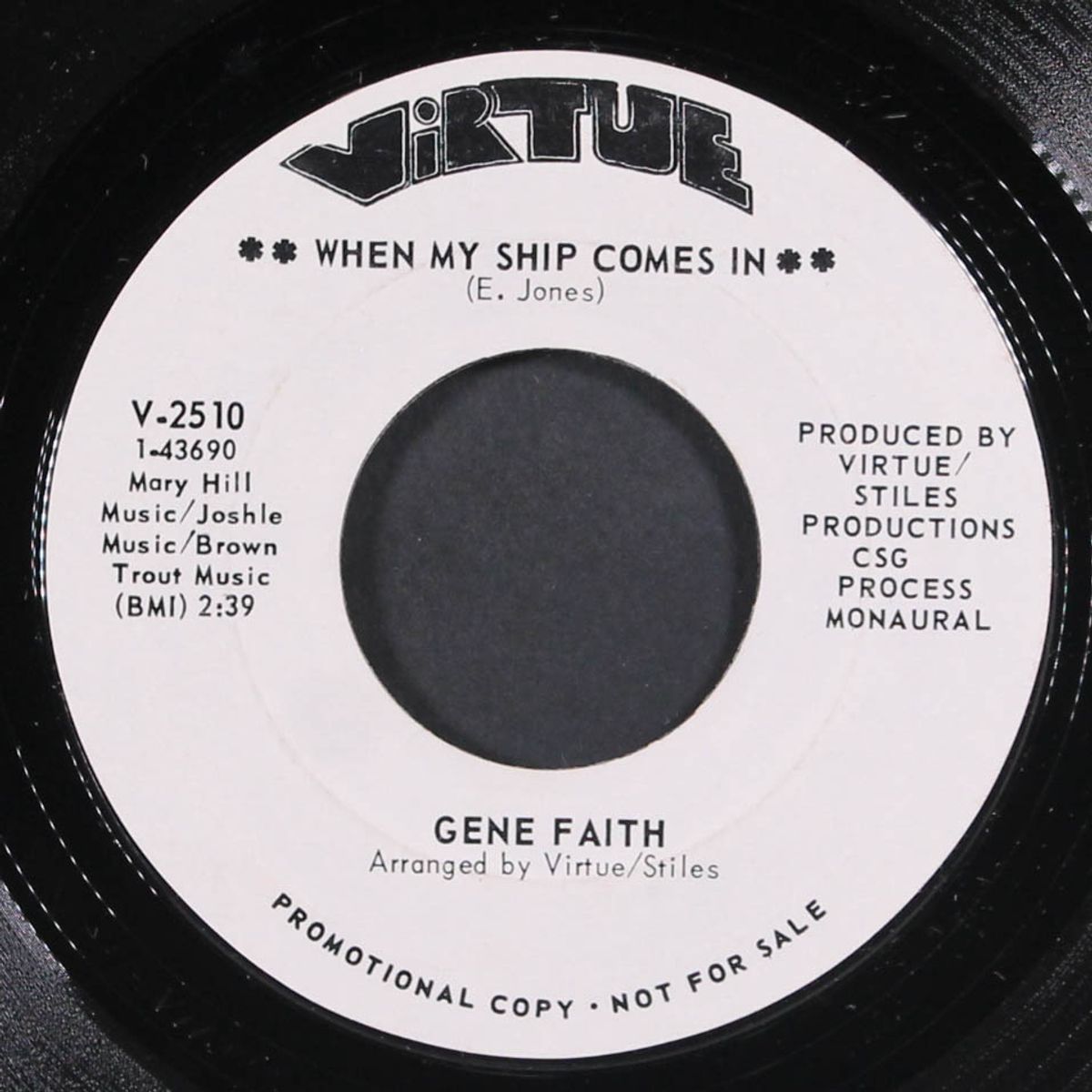 when my ship comes in / if you don't love me by GENE FAITH