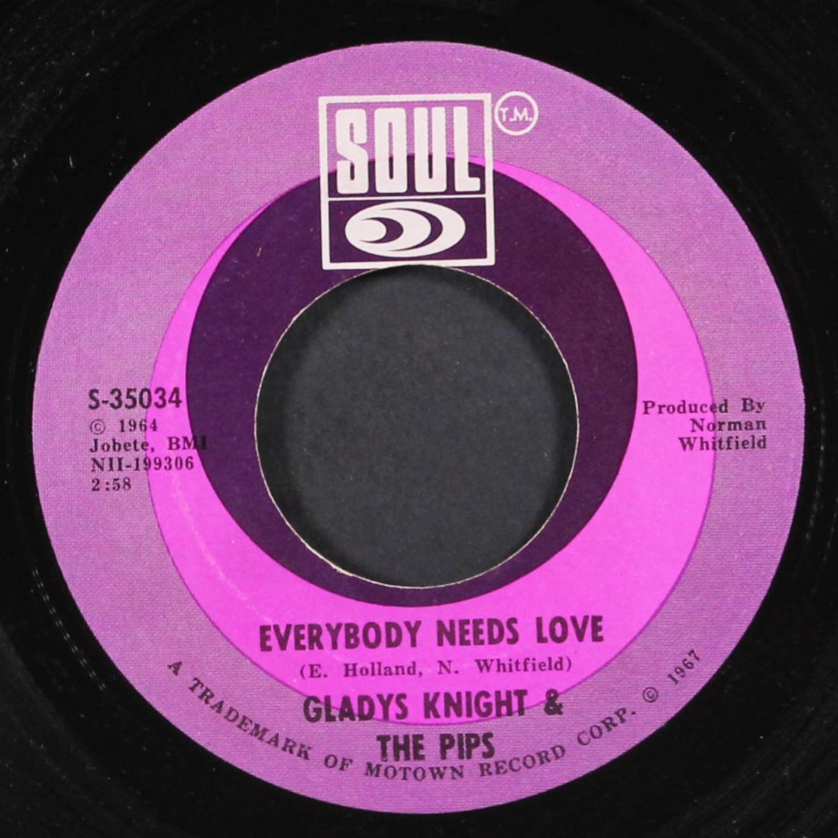 everybody needs love / stepping closer to your heart by GLADYS KNIGHT & PIPS