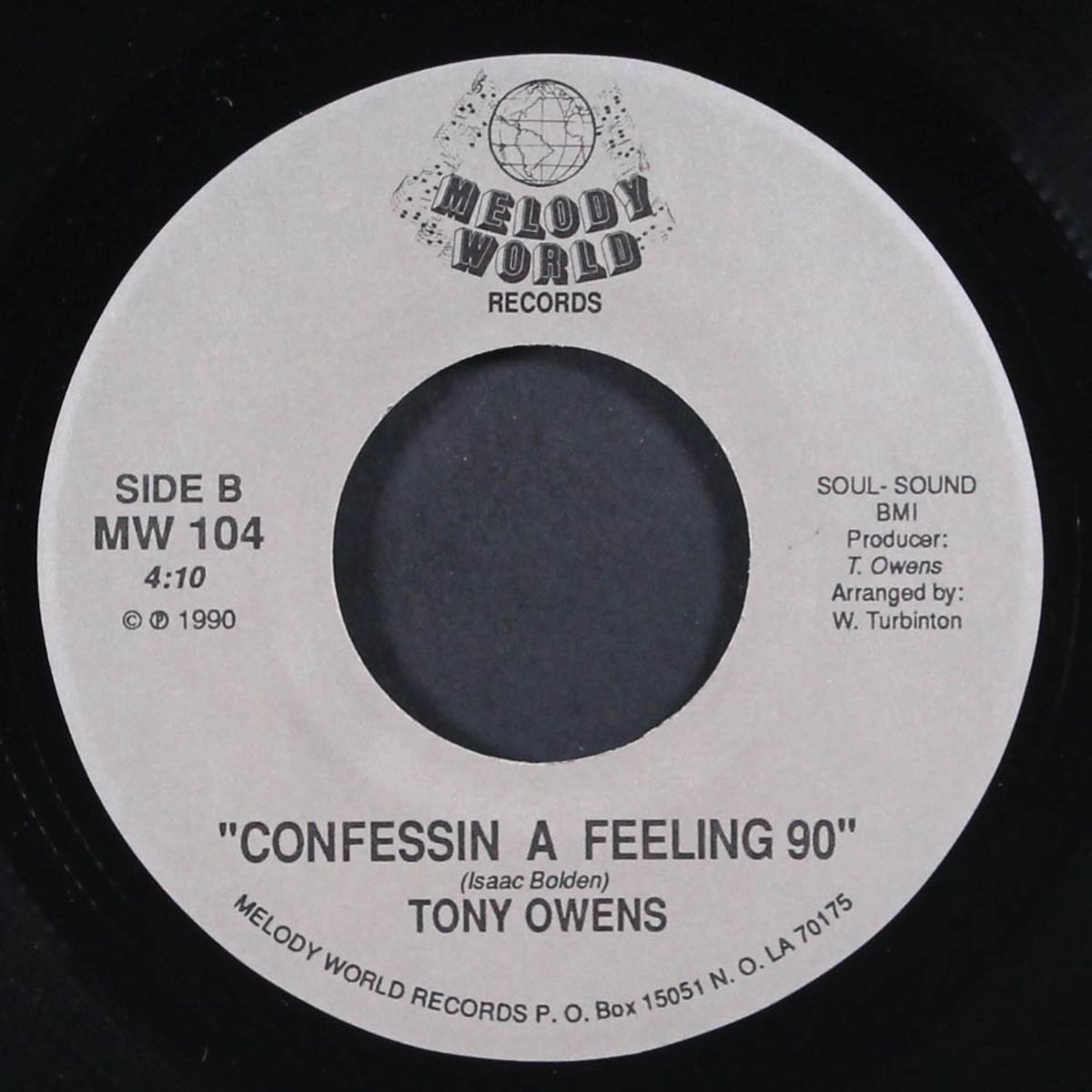 love is / confessin a feeling 90 by TONY OWENS