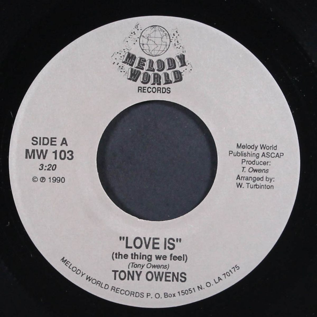 love is / confessin a feeling 90 by TONY OWENS